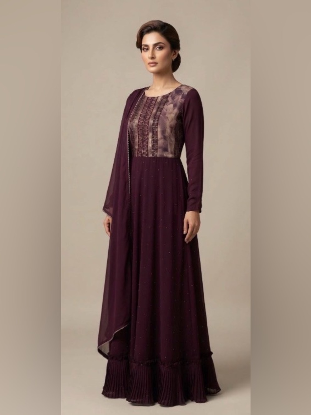 Purple Palazzo Dress